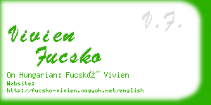 vivien fucsko business card